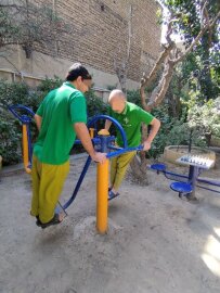 عکسهای ورزشی و بازی مددجویان مرکز اعصاب و روان آزادی